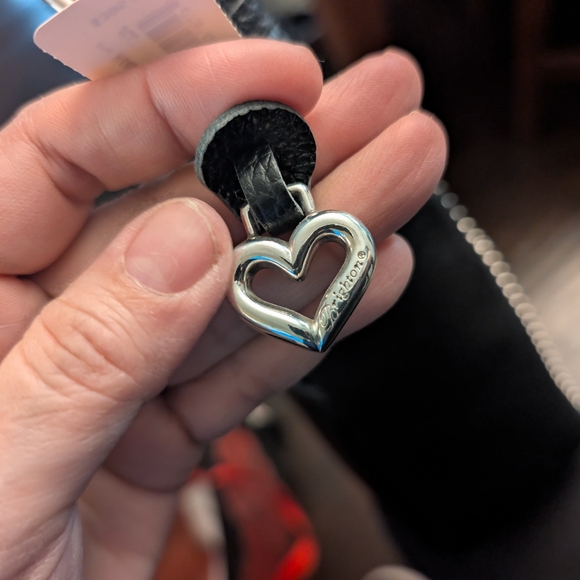 Brighton Black Studded Shoulder Bag with Structured Design Jill Purse - Picture 6 of 12